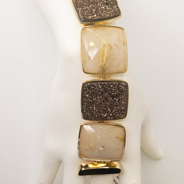 Natural Stone Druzzy Bracelet