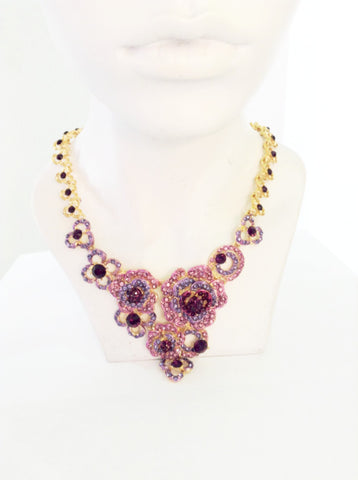 Pink Crystal Neclace