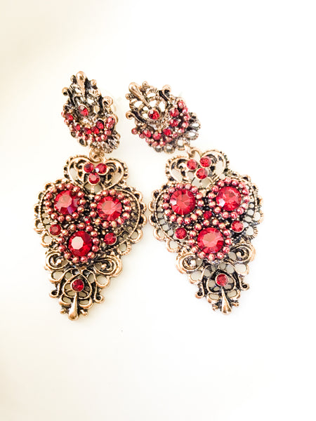 Ruby royal Earrings