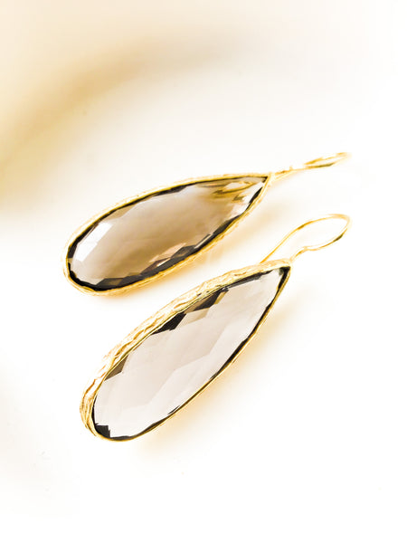 Drop Vermeil Semi Precious Stone Earring