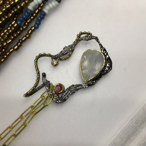 Turkish crystal quartz necklace