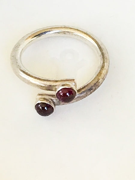 Garnet Double side ring