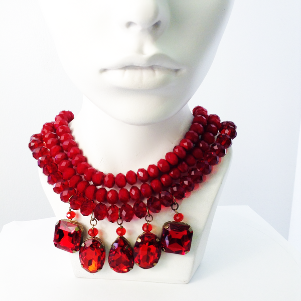 Ruby Statement Necklace